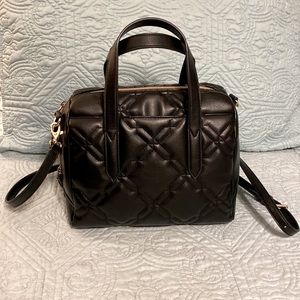 Fossil Sydney Satchel Black with Gold